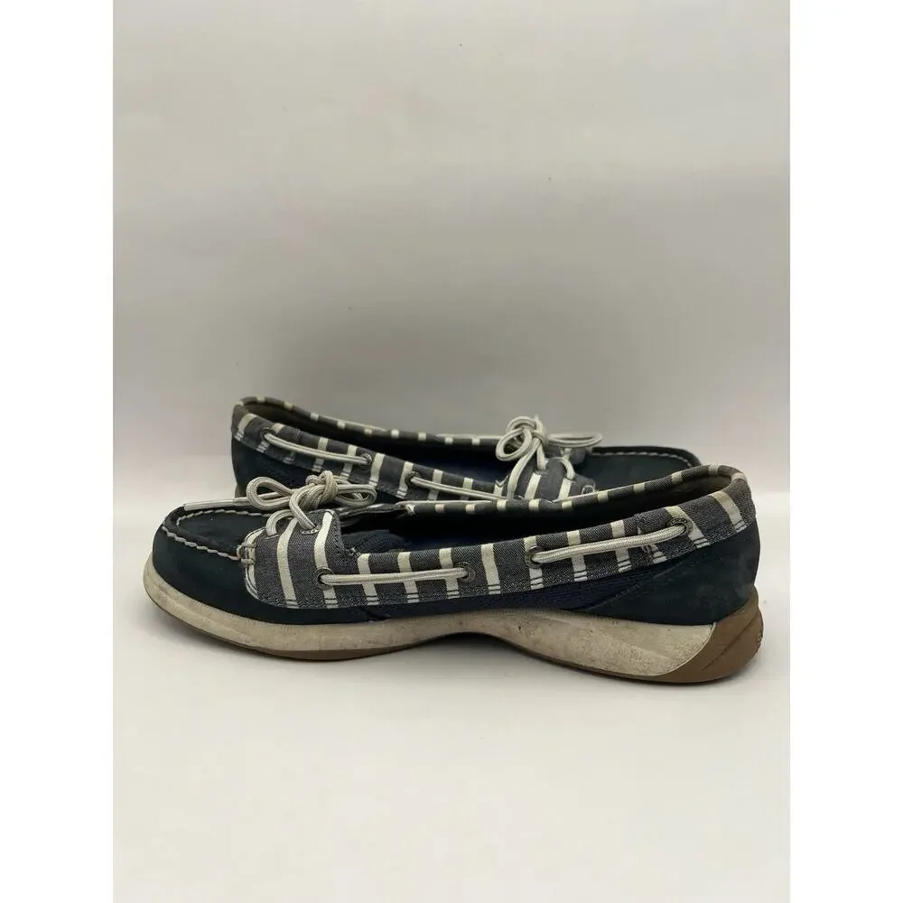 Sperry Angelfish Blue Boat Shoes Women Size 7.5